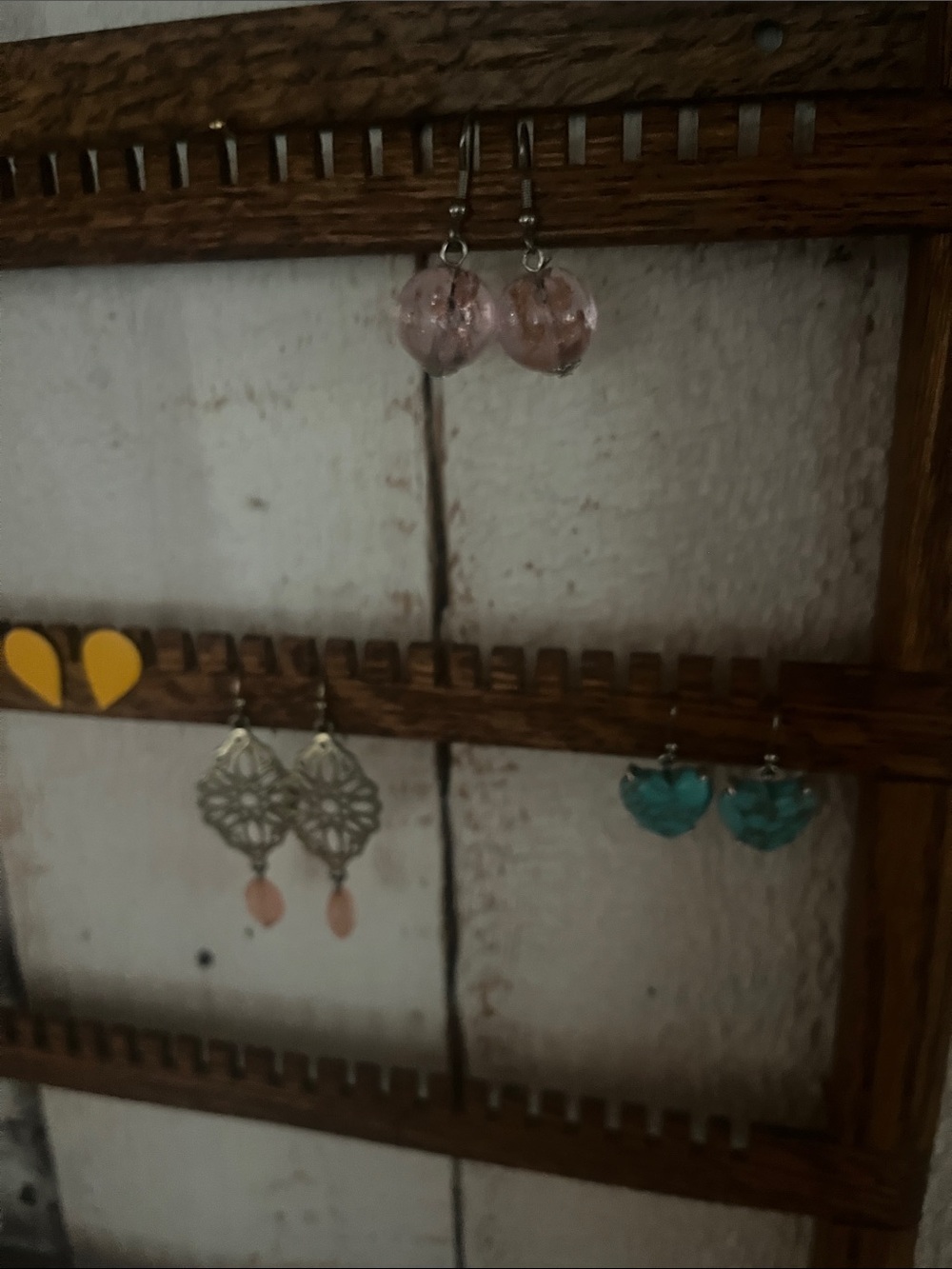 Rustic Vintage Wall Mount Jewelry Organizer - Picture 6 of 6